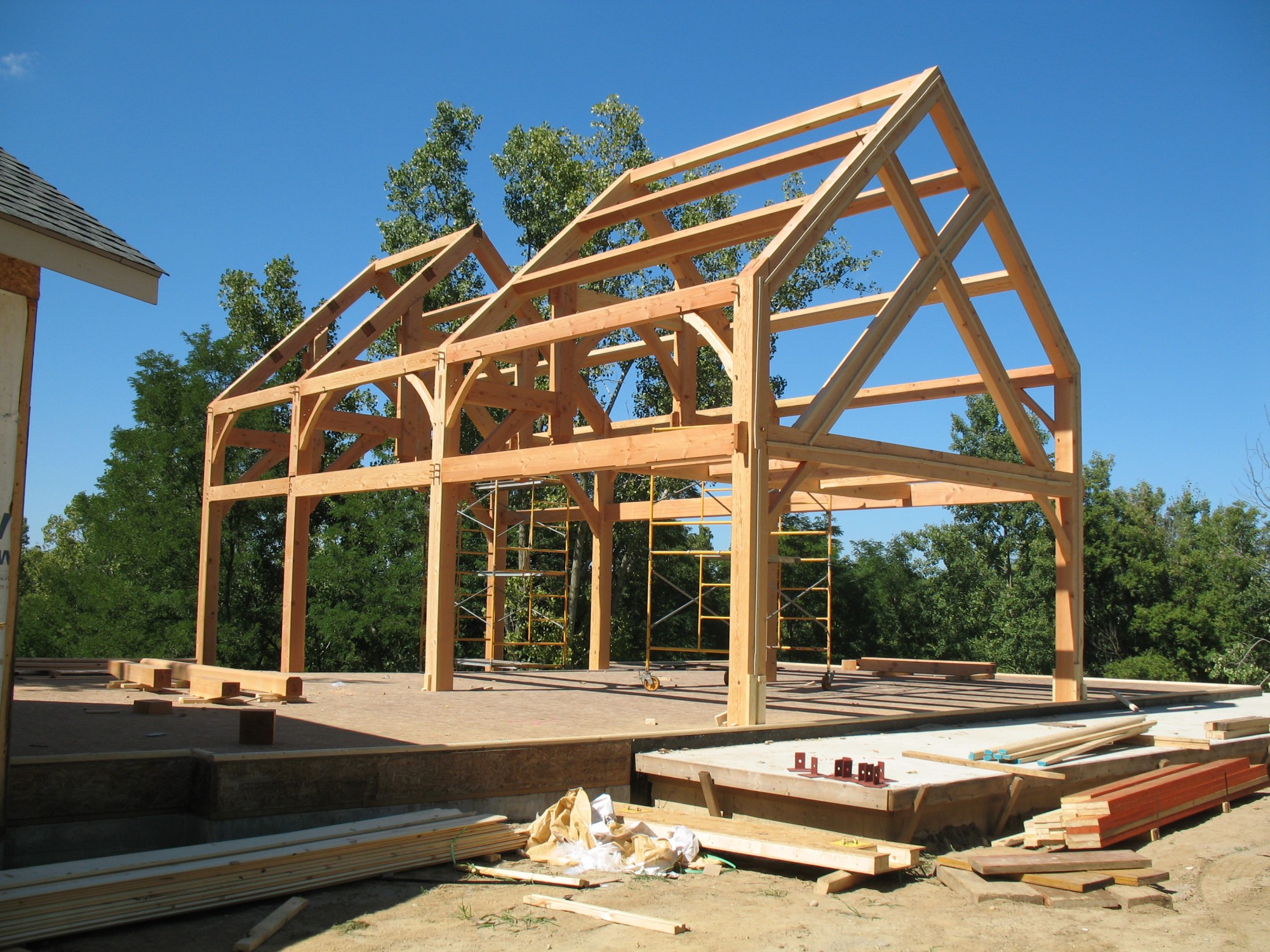 What Type Of Wood Is Used For Framing And Rough Construction At Caitlin 